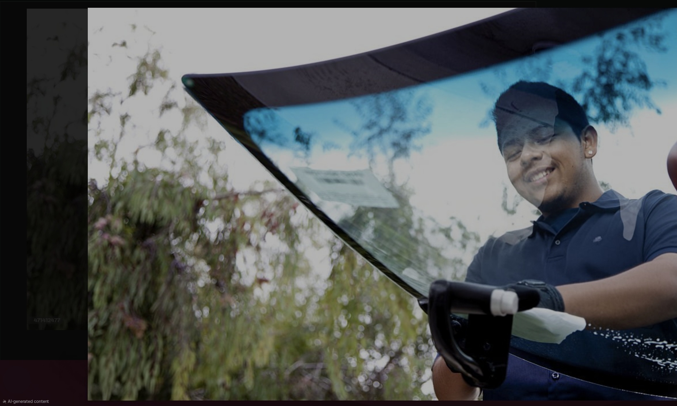 Windshield replacement in progress on a vehicle in Pasco, WA